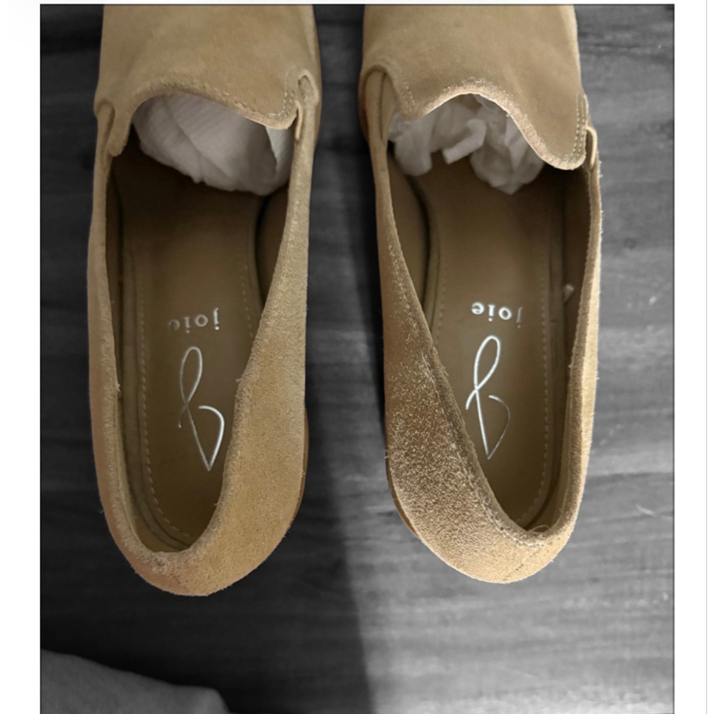 Joie X Anthropologie Wevenly Suede Block Shoes - Picture 2 of 10